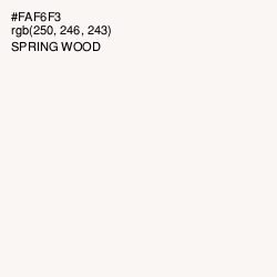 #FAF6F3 - Spring Wood Color Image